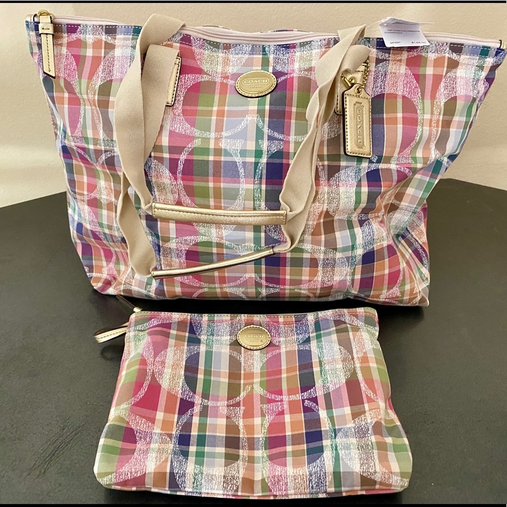 Coach Tote- Packable & Foldable w/ Pouch